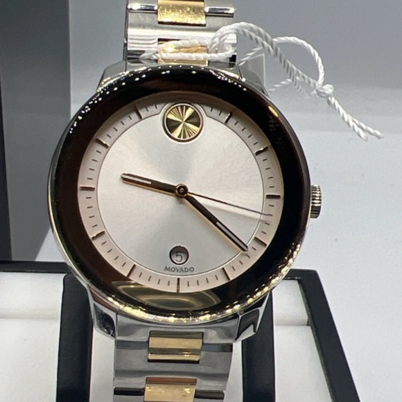 Movado Bold Verso IP Watch with Silver-Tone Dia - Picture 9 of 9